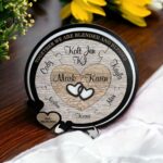Wedding Unity puzzle for blended families - Together we are blended and blessed Image