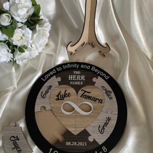Wedding gift for the couple unique – Best wedding unity puzzle to infinity and beyond Bridal Delights
