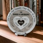 Gift for the couple unique, Christian Unity puzzle for blended family Gift for the couple unique, Christian Unity puzzle for blended family Image