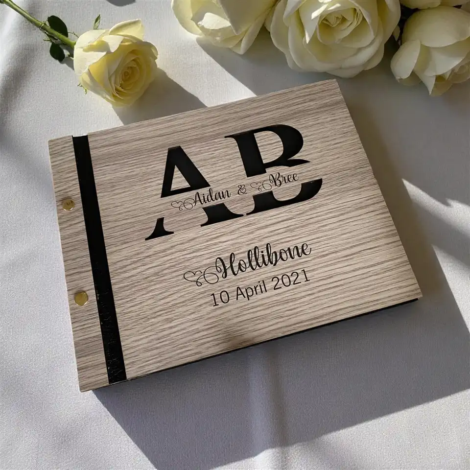 3D Monogram Guest Book