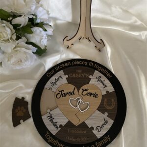 Custom Unity Puzzle with Hearts Bridal Delights