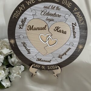 Blended Family Unity Alternative, Wedding Ceremony Puzzle, Unity Ceremony Idea Bridal Delights
