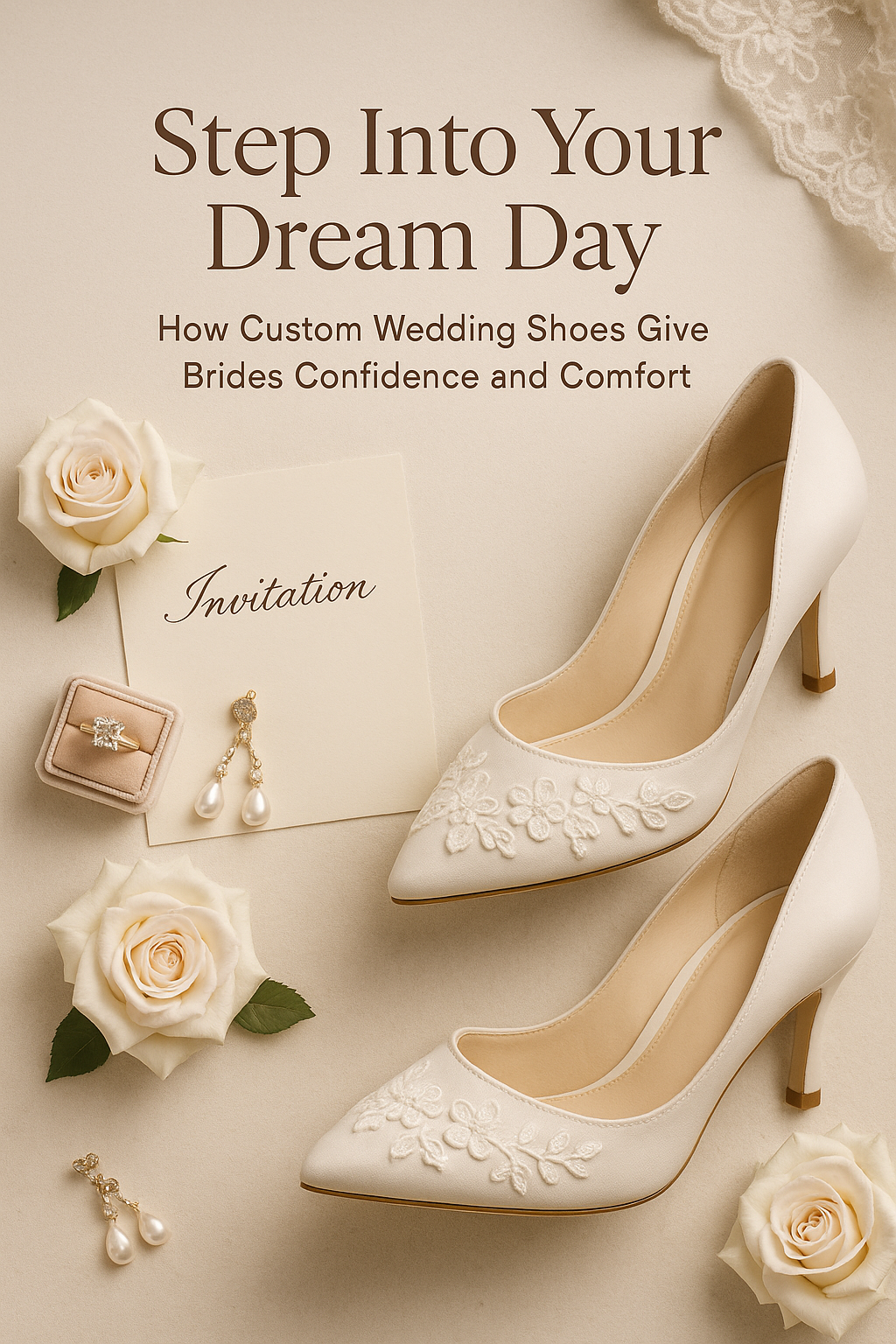 Step Confidently Into Your Big Day: The Ultimate Guide to Custom Wedding Shoes for Brides