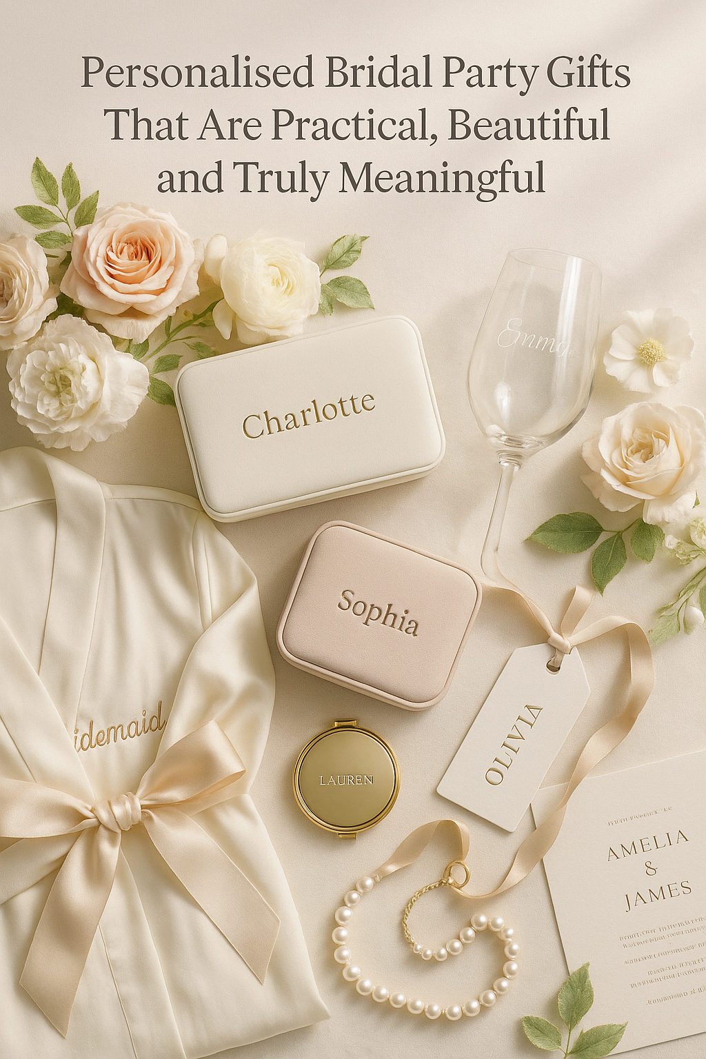Personalised Bridal Party Gifts That Are Practical, Beautiful and Truly Meaningful